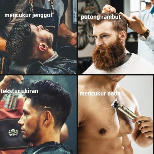 Cukur Rambut Motif Dragon - Gambar 6